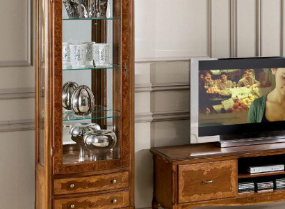 Wunnzëmmer rtv Vitrine Wunnwand Schranken Design tv Art déco Vitrine Set Schaf