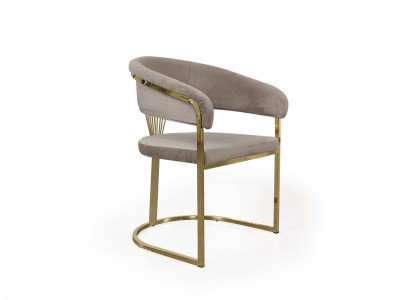 Komplett Iesszëmmer Still Still Kichen Still 6 Stéck Beige Luxus Gold