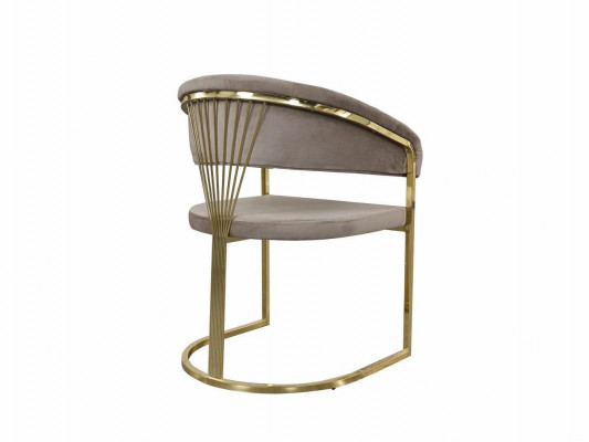 Komplett Iesszëmmer Still Still Kichen Still 6 Stéck Beige Luxus Gold