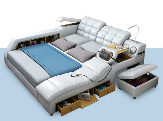 Bett Duebel Regaler Lieder Polster Better Multifunktion mat Massagefunktioun Nei