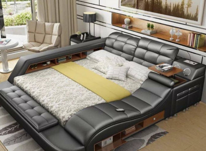 Bett duebel Regaler Lieder Polster Better Multifunktioun mat neier Massagefunktioun