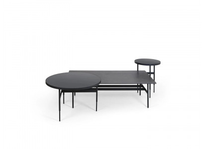 Luxus Kommtisch Designer Miwwelen Set 3tlg 2x Säitentisch Wunnzëmmer Komplett