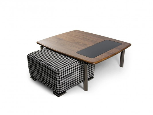 Design Komplette Modern Couchdësch mat Hocker Ariichtung Wunnzëmmer