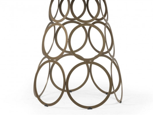 Iesszëmmerdësch Ronn Iessdësch Kichen Dësch mat Metal Dëschbeen 100×100cm Nei