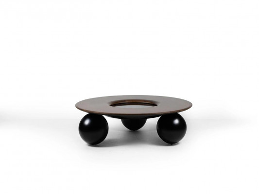 Luxus Braun Ronde Miwwelstëmm Wunnzëmmer Design Miwwelen Modern Ariichtung