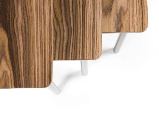 Moderne Dësch Wunnzëmmer Couchtische Kaffisdësch Holz Säitendësch