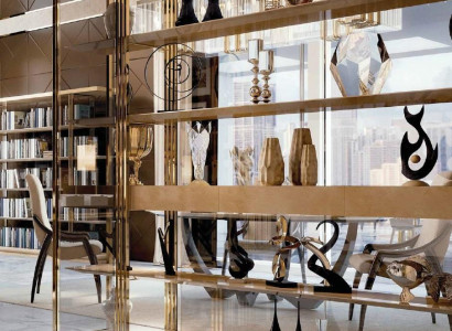 Wunnzëmmer Wandregal Design Schaf Regaler Bicherregal Wunnwand Miwwelen Büro