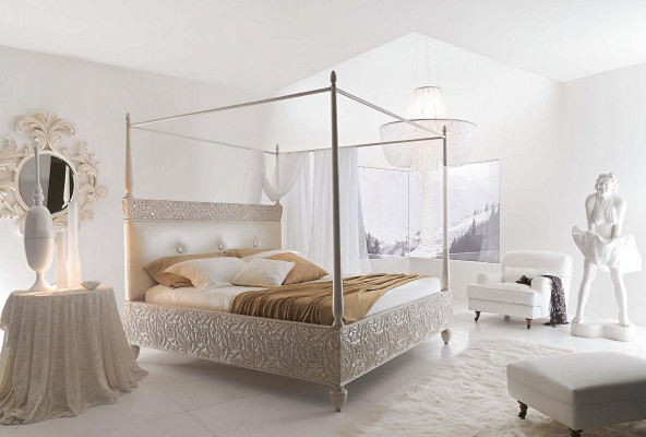 Designer-Doppelbett aus Holz – Nei Dimensioun vum Schlofkummerkomfort mat stilvollen Bettframe.
