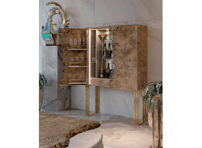 Vitrinen Bar Schaf Haus Designer Schief Wand Holz Spigel Vitrin Miwwelen Nei