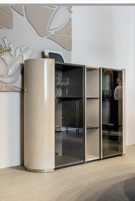 Vitrinn Iesszëmmer Glasarmaturen Designs Bizzotto Miwwelen Wunnzëmmer Säitebord Nei