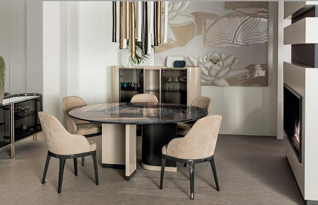 Vitrinn Iesszëmmer Glasarmaturen Designs Bizzotto Miwwelen Wunnzëmmer Säitebord Nei