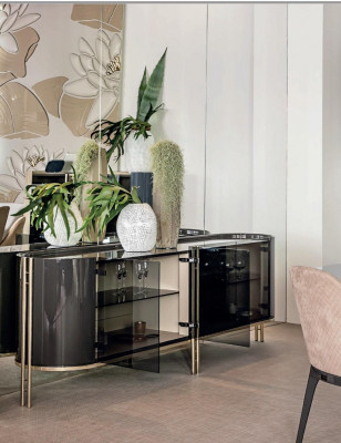 Sideboard Wunnzëmmer Designs Lowboard Miwwelen Sideboards Glas Sideboard Nei