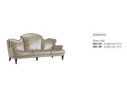 Design-Dreisitzer-Sofa gepolstertent Sofa Art Déco 3-Sëtzer Sofas Zëmmerschmëttelen