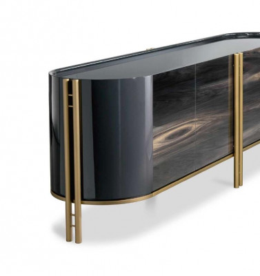 Sideboard Wunnzëmmer Massivholz Lowboard Iesszëmmer Miwwelen Design Bizzotto Nei