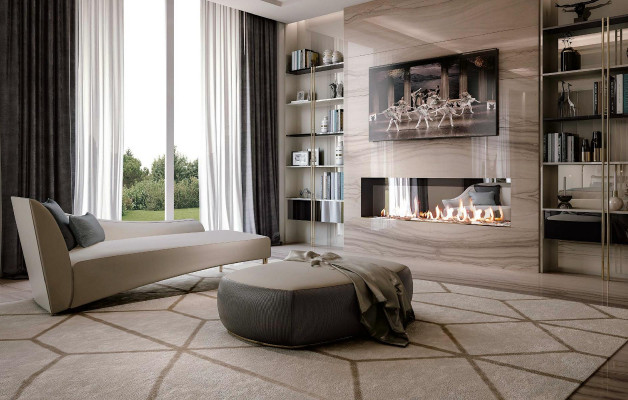 Sofa Chaiselounge Set Wunnzëmmer Miwwelen Design Sofas Couchen Bizzotto Dësch