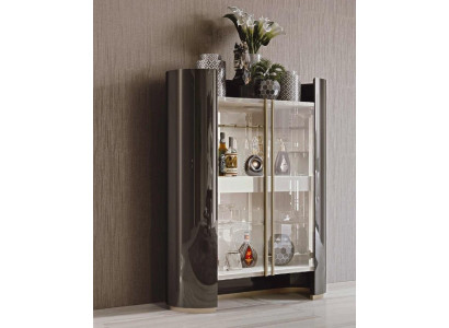 Vitrinn Iesszëmmersmiwwelen Wunnzëmmer Glasmöbel Vitrinn Design Bizzotto Schief Neist.