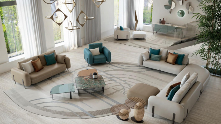 Design Sofa Zweisitzer Couch Ariichtung Italienesch Sofen Miwwelen Neit Bizzotto