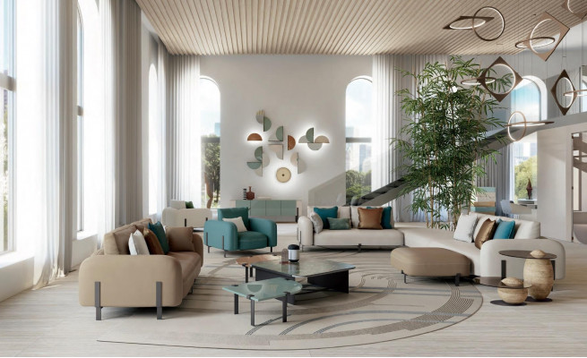 Design Sofa Zweisitzer Couch Ariichtung Italienesch Sofen Miwwelen Neit Bizzotto