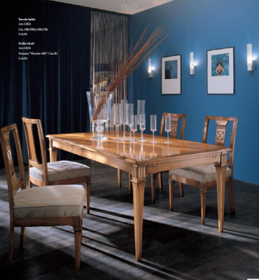 Iessgrupp Iessdësch Dësch Grupp Dëscher 4x Lehnstull Stull Rechteckeg Luxus 5tlg