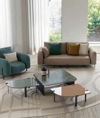 Design Sofa Zweisitzer Couch Ariichtung Italienesch Sofen Miwwelen Neit Bizzotto