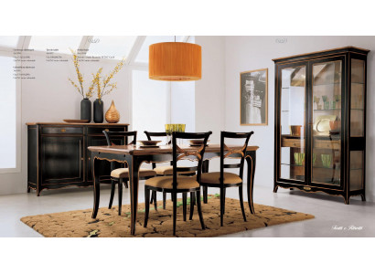 Vitrine Wunnzëmmer Miwwelen Schief Massivt Holz Vitrinen Glas Schaf Massivholz