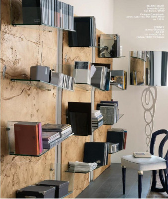 Regal Wäizëmmer Schaf Bicherregal Holz Büro-Schaf Schief Vitrinn Italien.