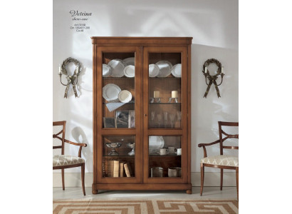 Wunnzëmmer Kommode Glas Schaf Vitrin Iesszëmmer Kommode Holz Schief Miwwelen