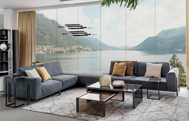 Couchtisch Glas Holz Wunnzëmmerdësch Grouss Sofa Dësch Miwwelen Dëscher Ariichtung