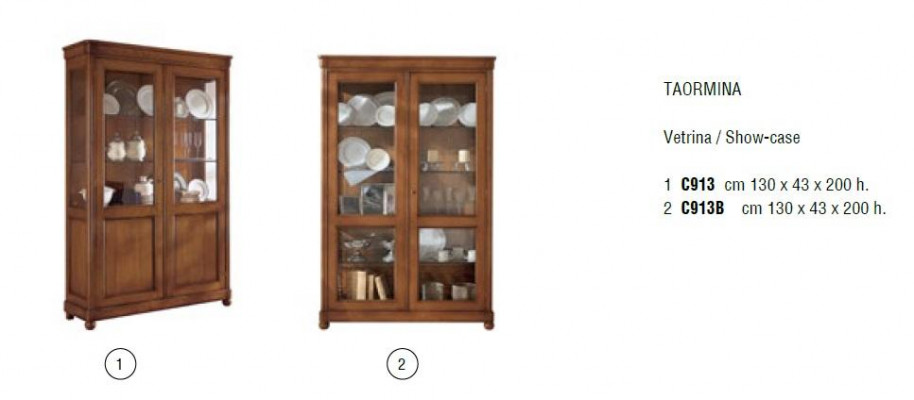 Glasvitrinn Vitrinneschief Italienesch Miwwelen Glasschiefer Stuffschiefer