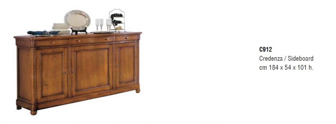 Anrichte Sideboard Schublad Vitrinn Wunnzëmmer Holz Buffetschaf Miwwelen Italien