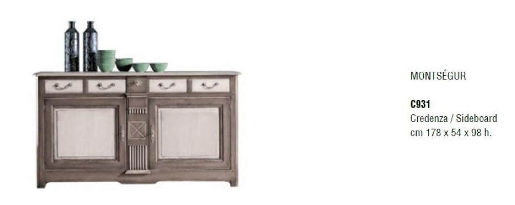 Kommode Tiräng Holz Kommoden Wunnzëmmer Sideboard Schaf Schief Massiv