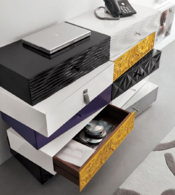 Kommodenschubladen Holz Sideboard Schaf Schiefen Massiv Kommoda Wunnzëmmer