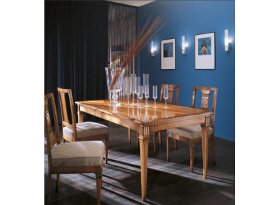 Dëscher Italienesch Miwwelen Massivt Holz Iesszëmmer Iessdësch Dësch Miwwelen Ariichtung.