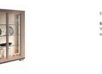 Wunnzëmmer Schief Design Schaf Miwwelen Glas Neien Vitrine 2 Dier Schaf Vitrinen