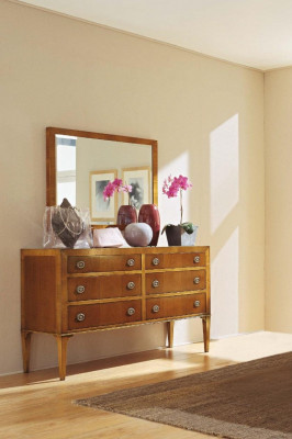 Luxus Set 2 Deeler: Kommode Spigel Grupp Holz Konsol Kommoden Schaf Klassesch