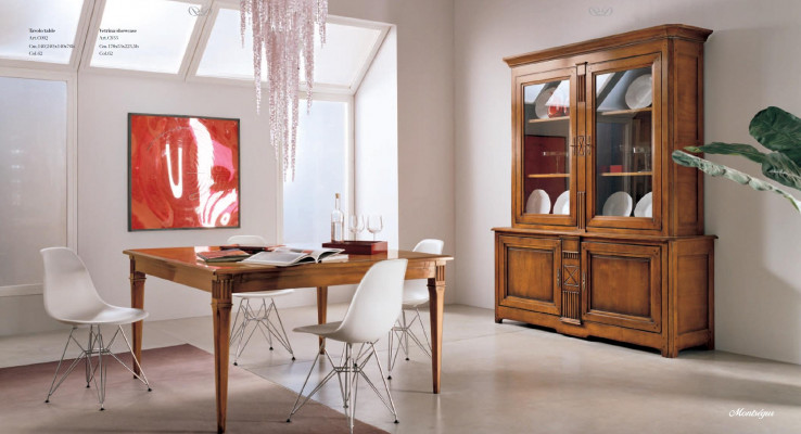 Klassesch Design Tëscher Italien Barock Antik Stil Iessdësch Dësch Echt Holz
