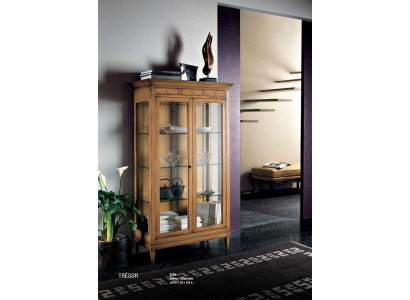 Vitrine Massiv Holz Miwwel Glas Schaf Schief Vitrinen Wunnzëmmer Kommod Neist.