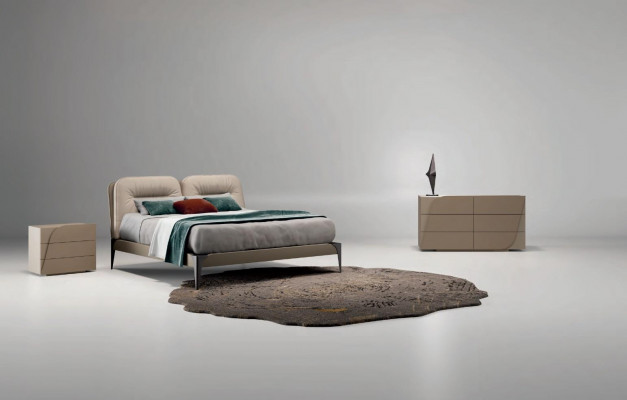 Bett Miwwel Duebelbett Naturholz Schlofzëmmer Miwwel Design Better Italien Luxus