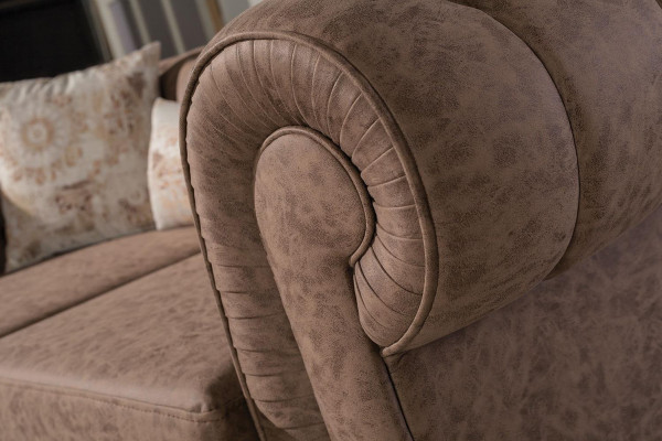 Wäiss-Brong Chesterfield Sëtzgrupp Designer Sofas Luxus Garnitur 3+2+1