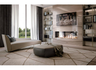 Hocker Design Wunnzëmmer Foussocker Pouf Bäitstill Italienescht Miwwelen Bizzotto