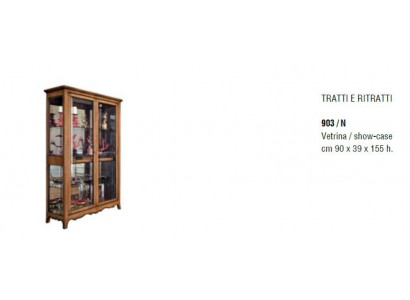 Wunnzëmmer-Kommode Glas Schaf Vitrin Iesszëmmer-Kommode Holz-Schief Miwwelen