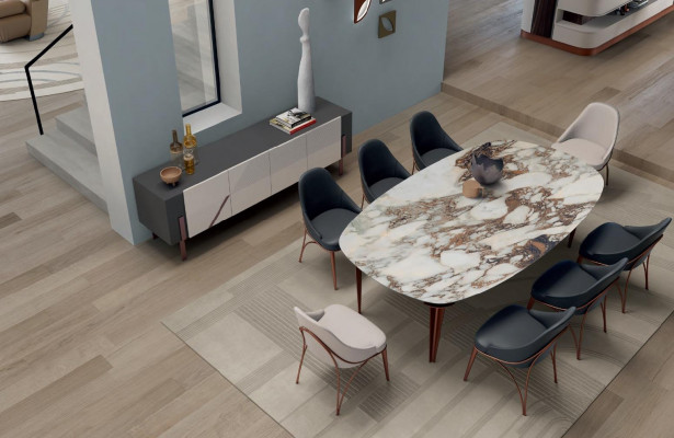 Iessdësch Iesszëmmer Dësch Design Italienesch Miwwelen Kichendësch Bizzotto Dëscher