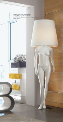 Wunnzëmmer Steilamp Luucht Steeluuchten XXL Design Lampe Figur Skulptur Nei