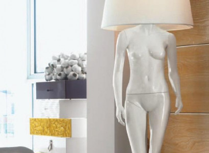 Wunnzëmmer Steilamp Luucht Steeluuchten XXL Design Lampe Figur Skulptur Nei