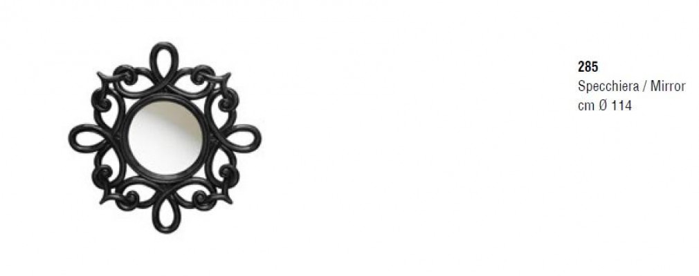 Ronne Spigel Klassisches Design Wandspigel Ronne Wandspigel Schwaarz Italien.