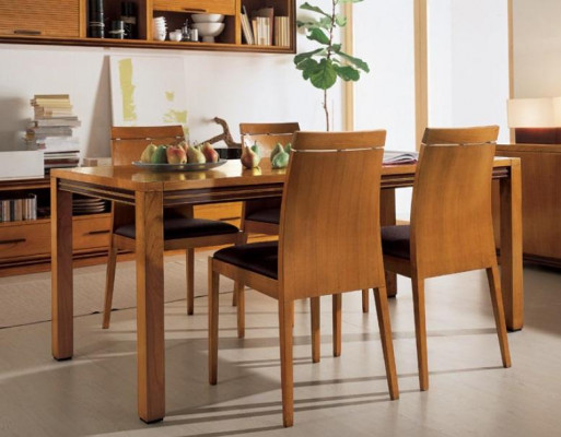 Iessdësch Modernen Stil Massivholzmiwwel Italienesche Dësch Iessdëscher Holzmiwwelechner