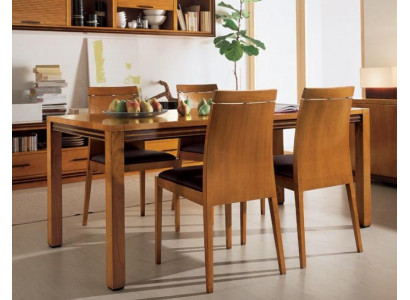 Iessdësch Modernen Stil Massivholzmiwwel Italienesche Dësch Iessdëscher Holzmiwwelechner