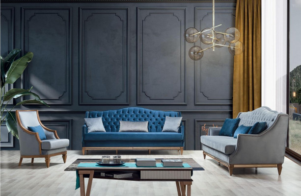 Bloen Luxus Chesterfield Fautteuil Wunnzëmmer Lounge Designer Miwwel Nei