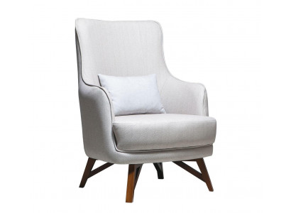Wäissen Relaxsessel Designer Moderne Wunnzëmmer Armleenen Einsëtzer