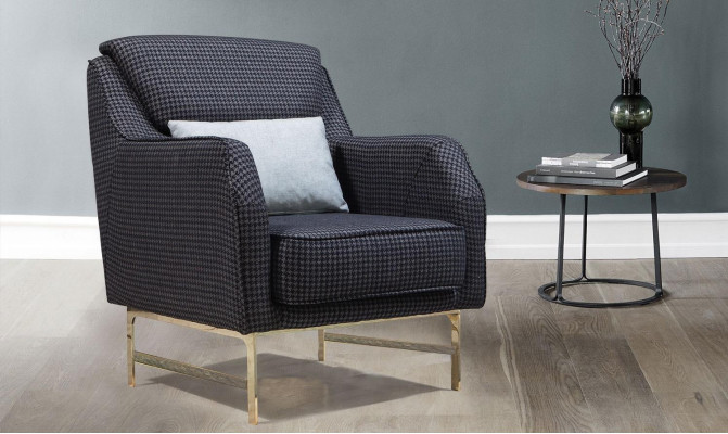 Groer Polstersëtz Edelstol Eensëtzer Wunnzëmmer Armlehnensëtz Nei